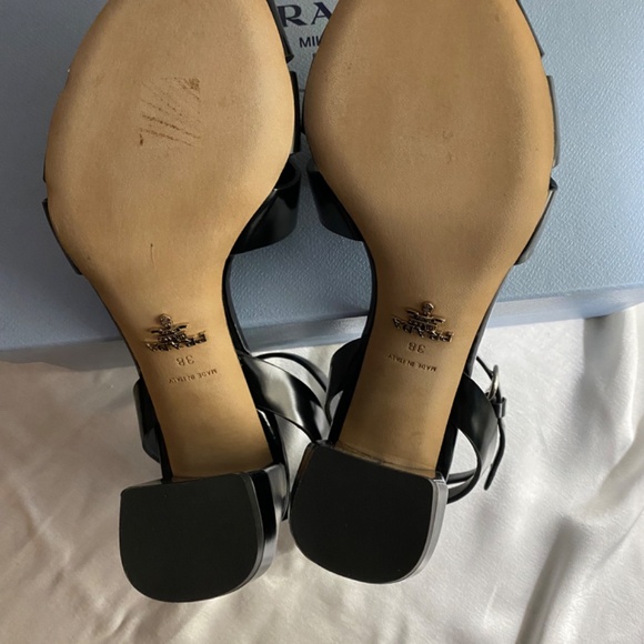 Prada Ankle Strap Sandals Heel - Picture 5 of 6